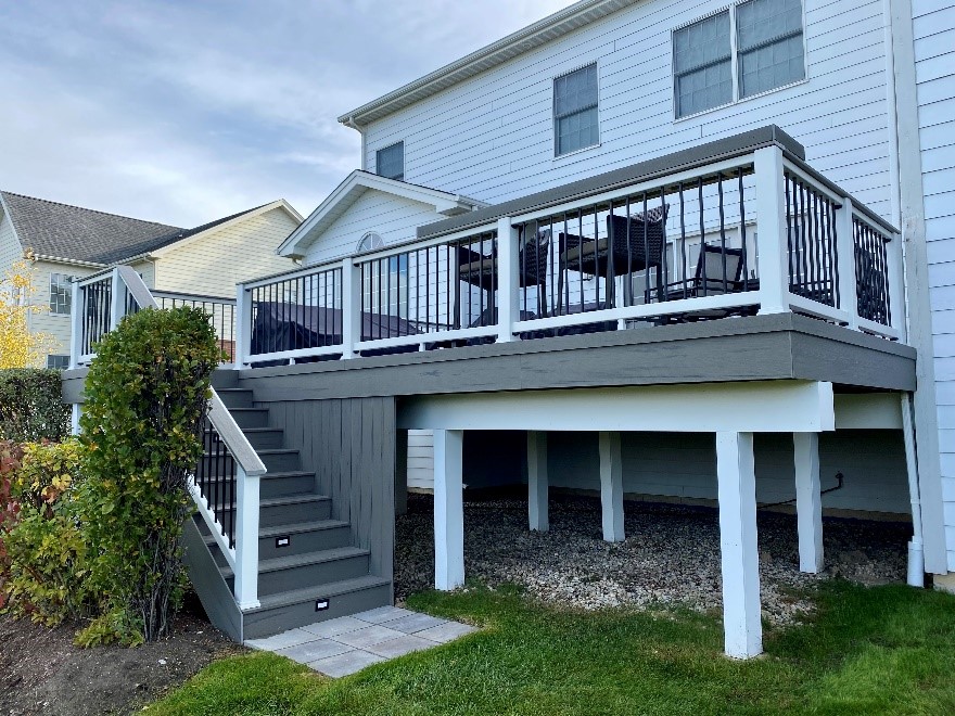 TimberTech white and gray builder